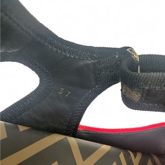 FENDI FF Zucca Pink & Brown Platform Sandals IT37 - Picture 10 of 13